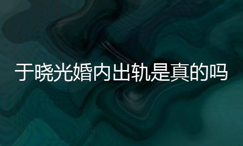 于晓疑似真的吗光婚轨是公于炫老晓光内出始末出轨秋瓷